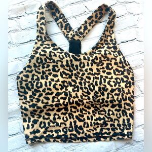 Kyodan Leopard Print Racerback Sports Bra/Tank